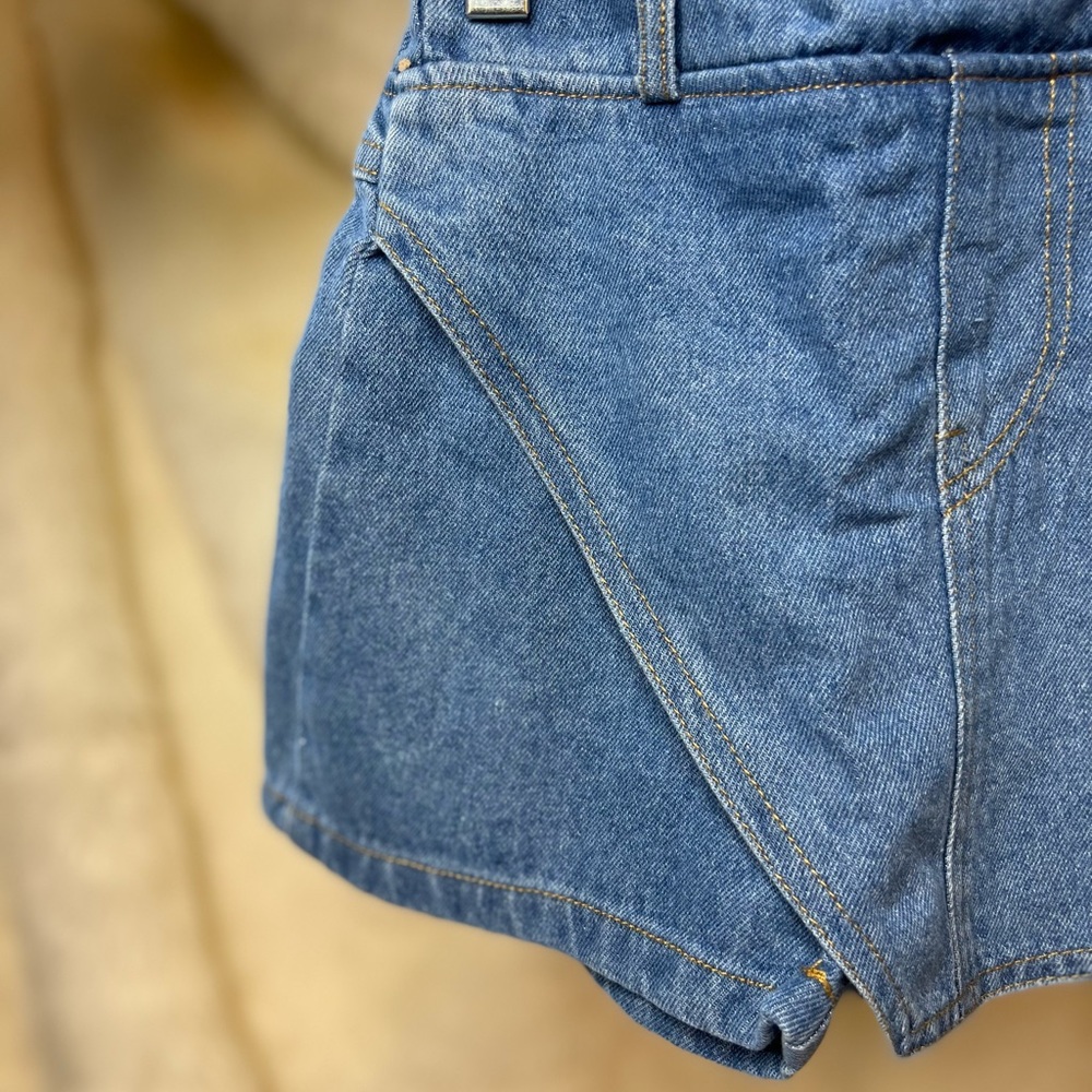 Denim Skort, - Picture 3 of 6